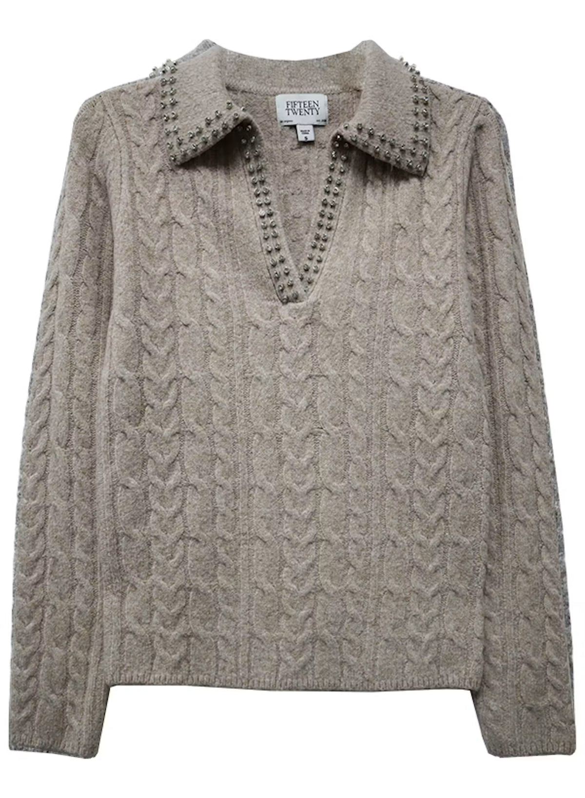 Fifteen Twenty Estelle Cable Knit Sweater Jilli Boutiue