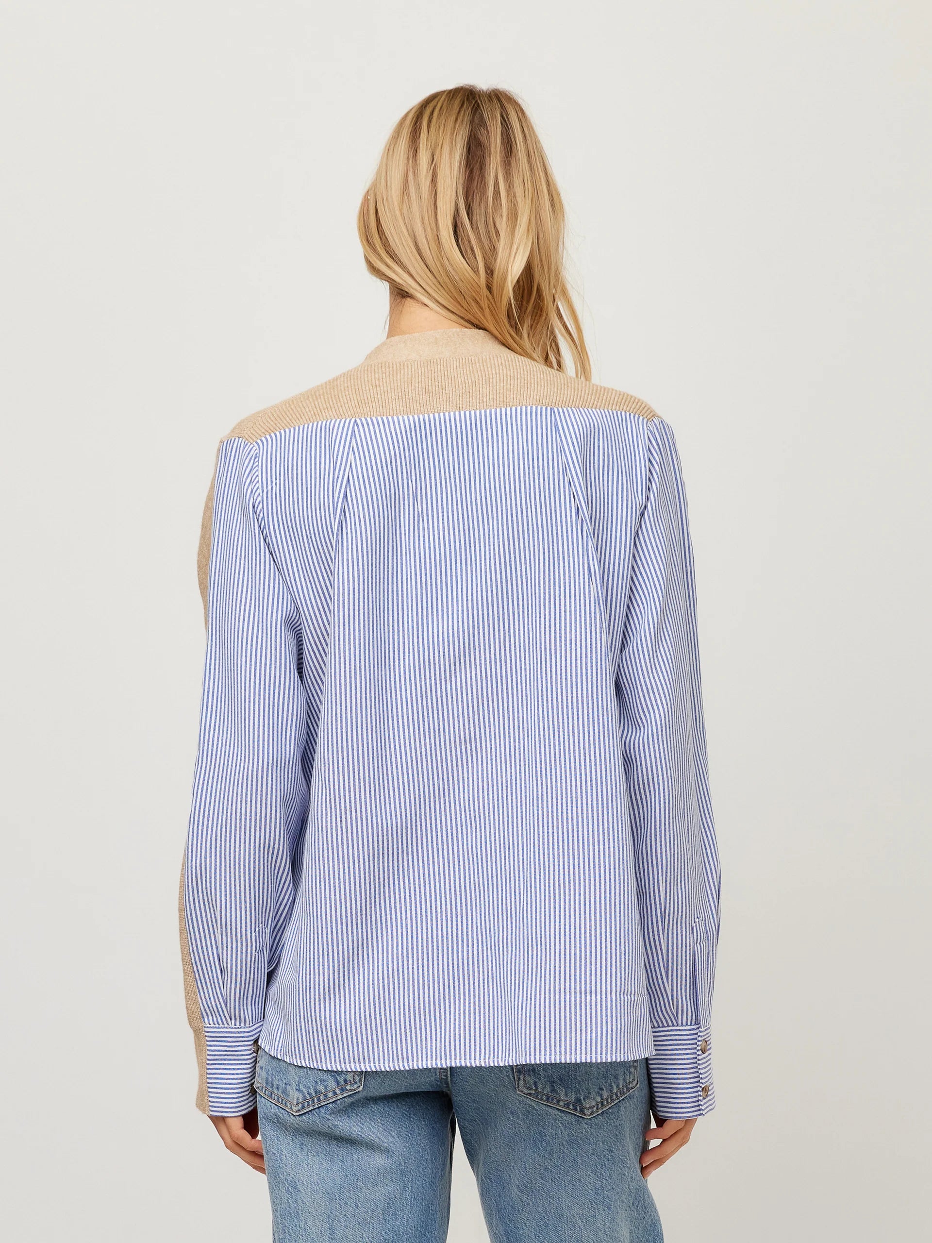 Celine Mixed Media Cardigan Fifteen Twenty Jilli Boutique Buckhead