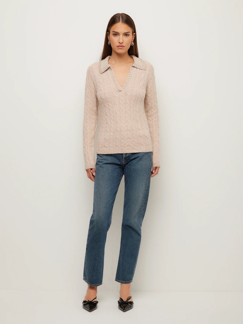 Fifteen Twenty Estelle Cable Knit Sweater 
