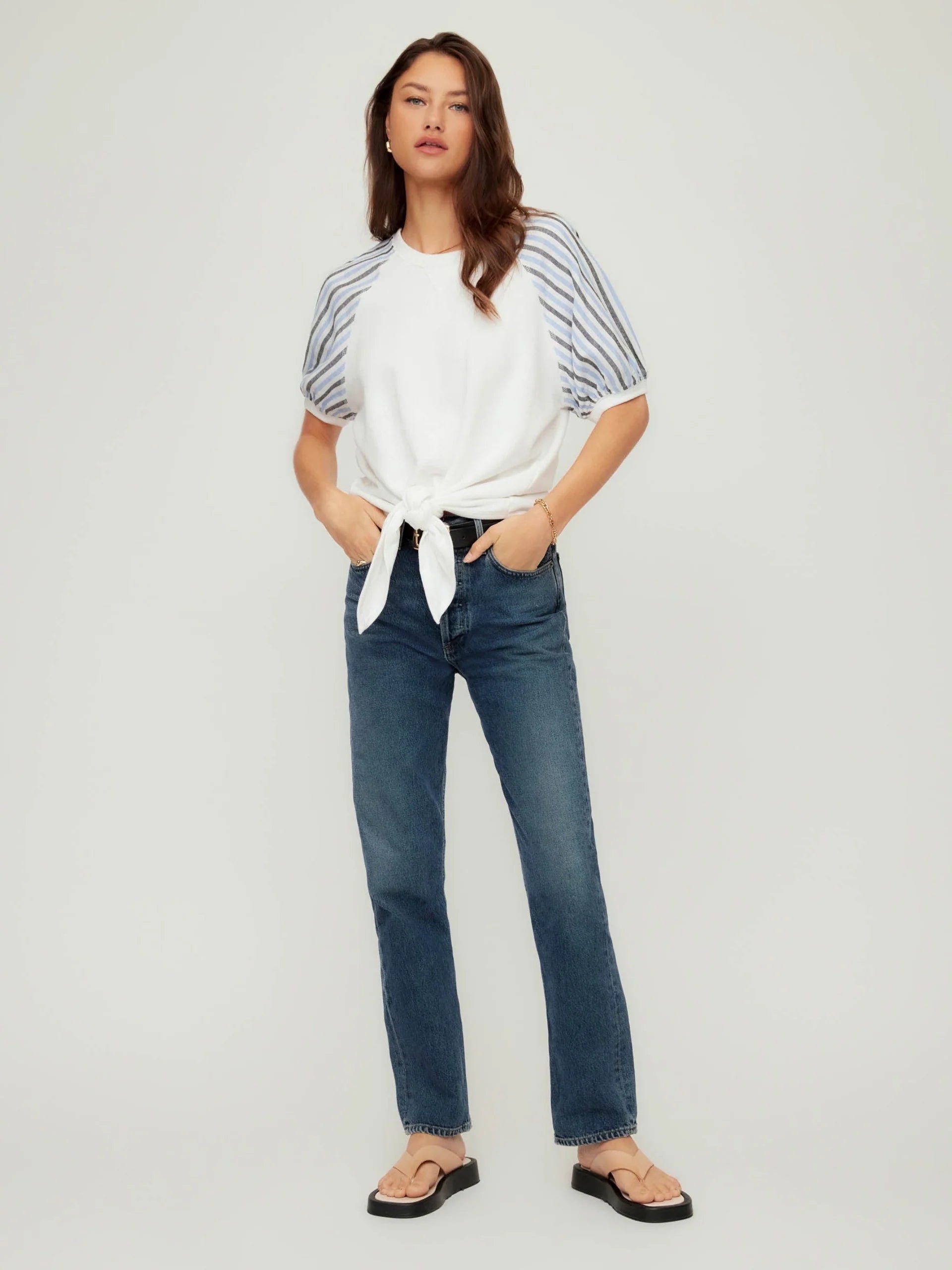 Jamie Contrast Top Jilli Boutique Fifteen Twenty 1F11509