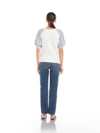 Jamie Contrast Top Jilli Boutique Fifteen Twenty Atlanta