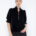 Onyx Plush Velvet Top