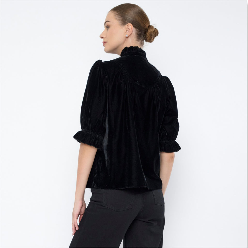 Onyx Plush Velvet Top