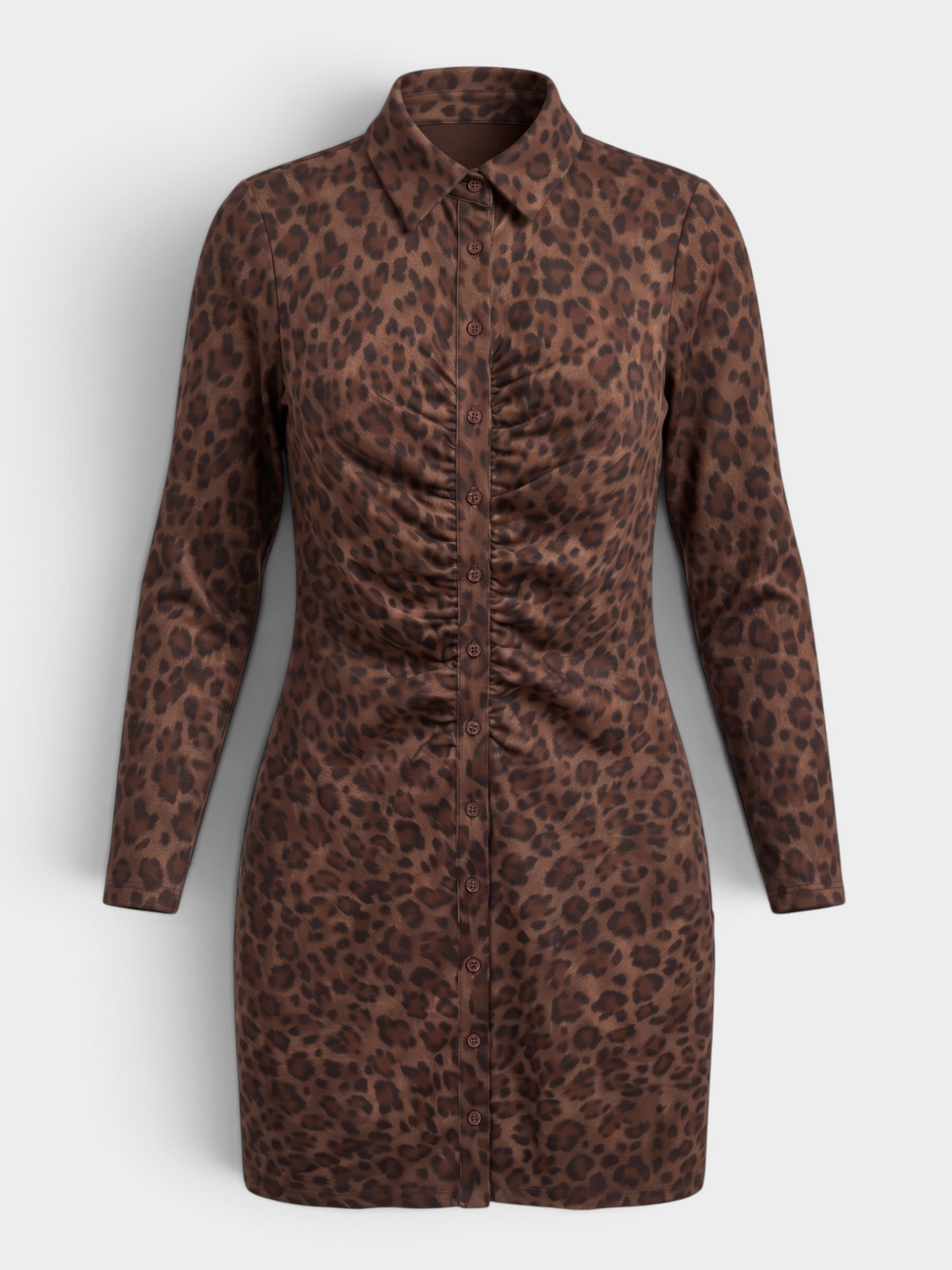 Makelly Dress in Leopard Suede