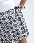Linen Embroidered Skirt Greek Archaic Kori Jilli Boutique 