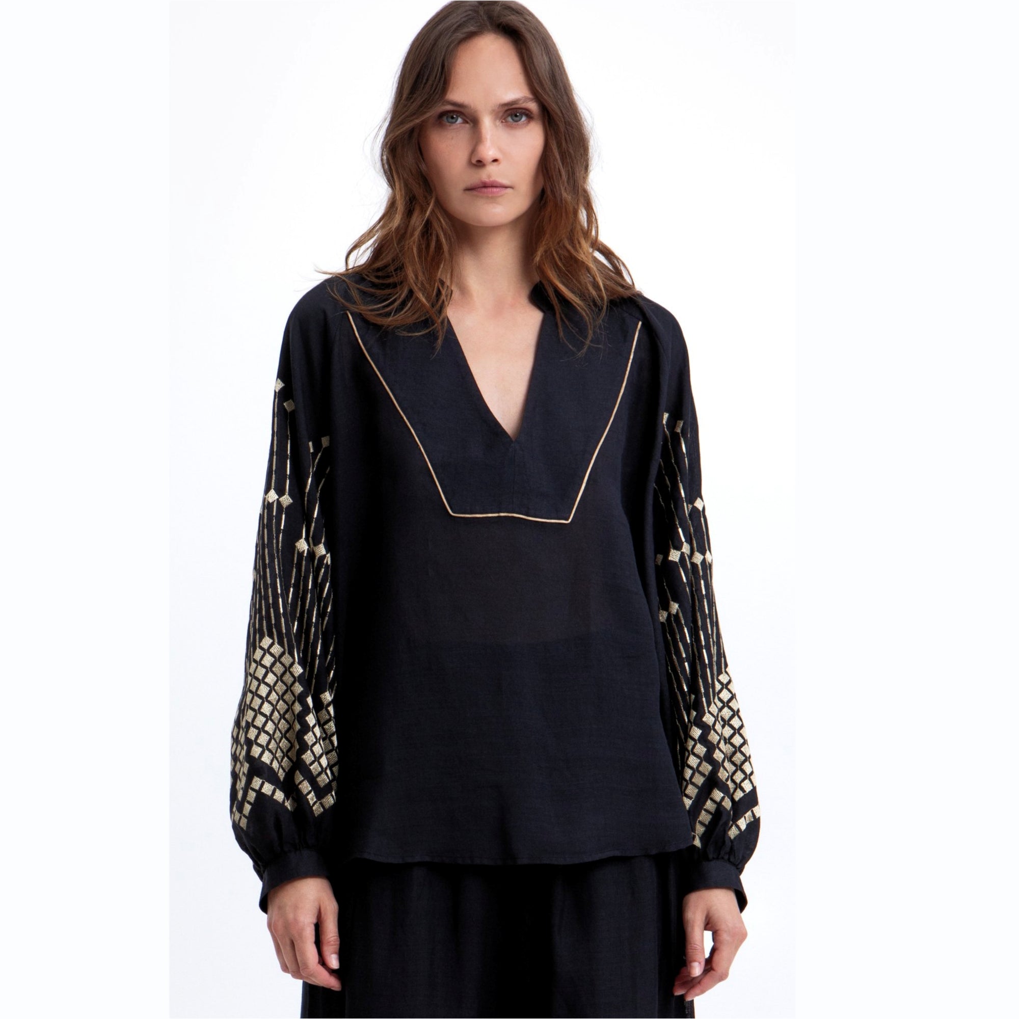 Greek  Archaic Kori Jilli Boutique blouse