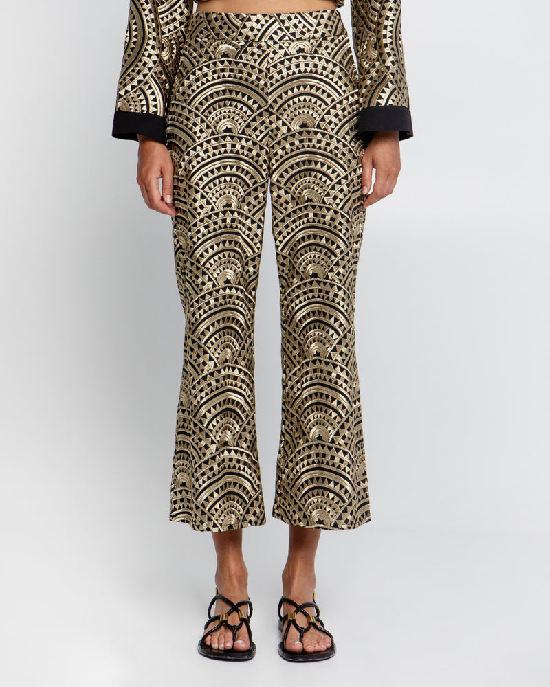 Greek Archaic Kori Triangle Cropped Pant Jilli Boutique 