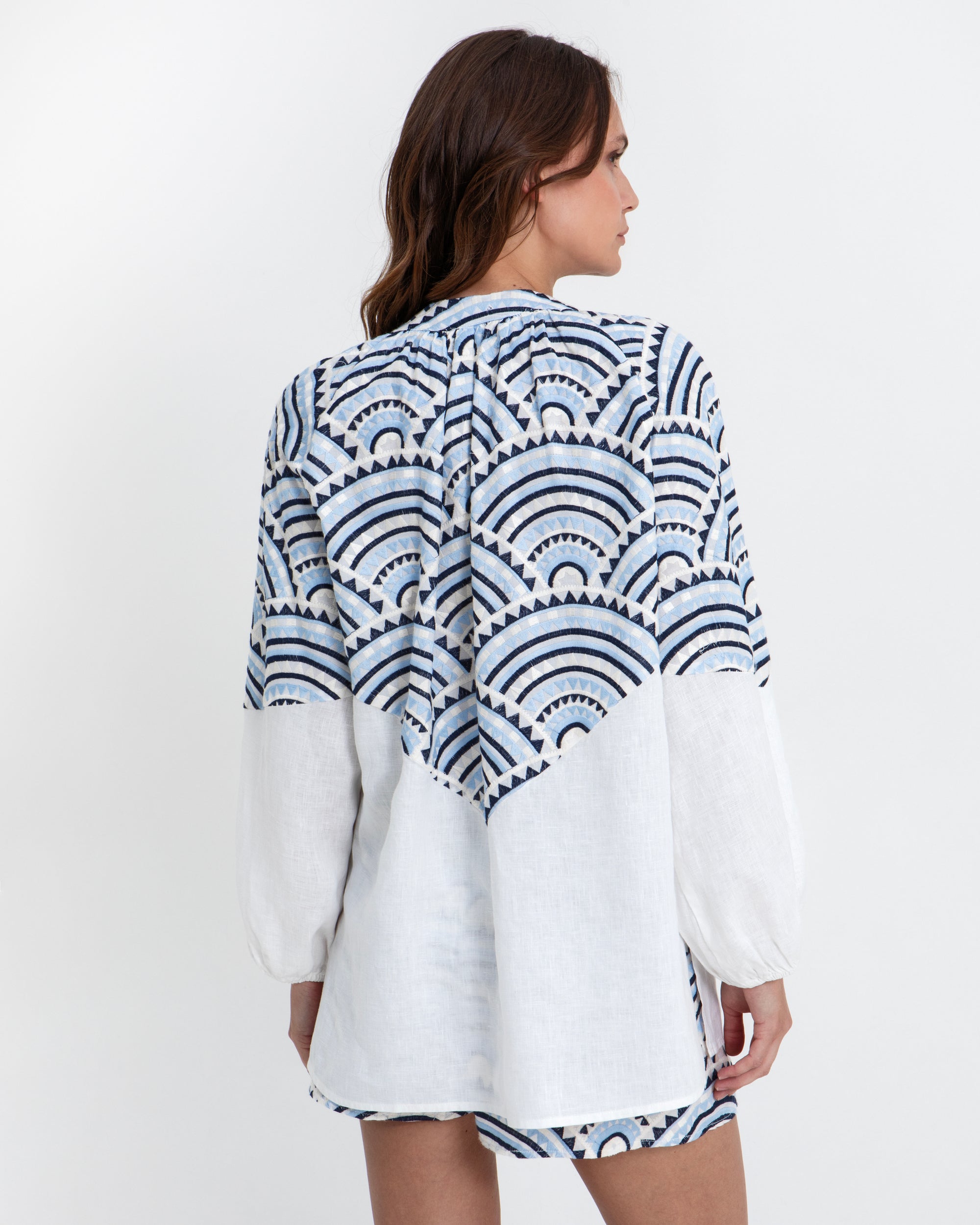 Greek Archaic Kori Jilli Boutique Cotton Linen Top