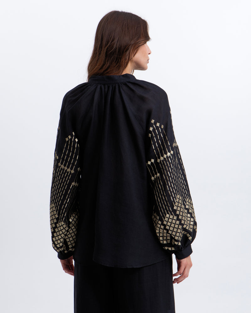 Greek  Archaic Kori Jilli Boutique black top