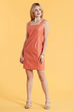 Pamela Vegan Leather Dress by Tyler Boe in Coral Reef Jilli Boutique