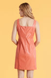 Pamela Vegan Leather Dress by Tyler Boe in Coral Reef Jilli Boutique