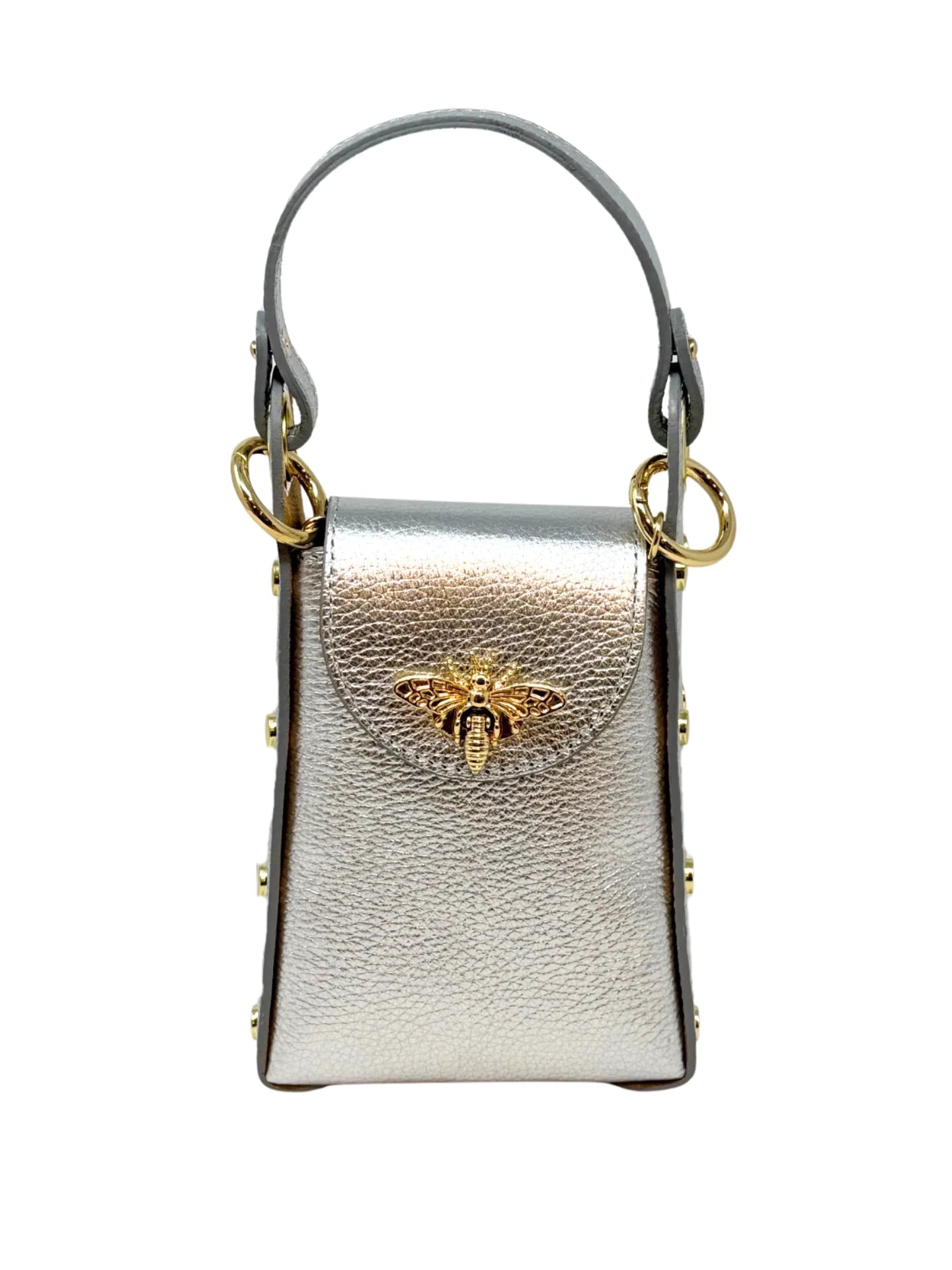 GF1080 GENUINE ITALIAN LEATHER BUTTERFLY CLUTCH + CROSSBODY German Fuentes Jilli Boutique