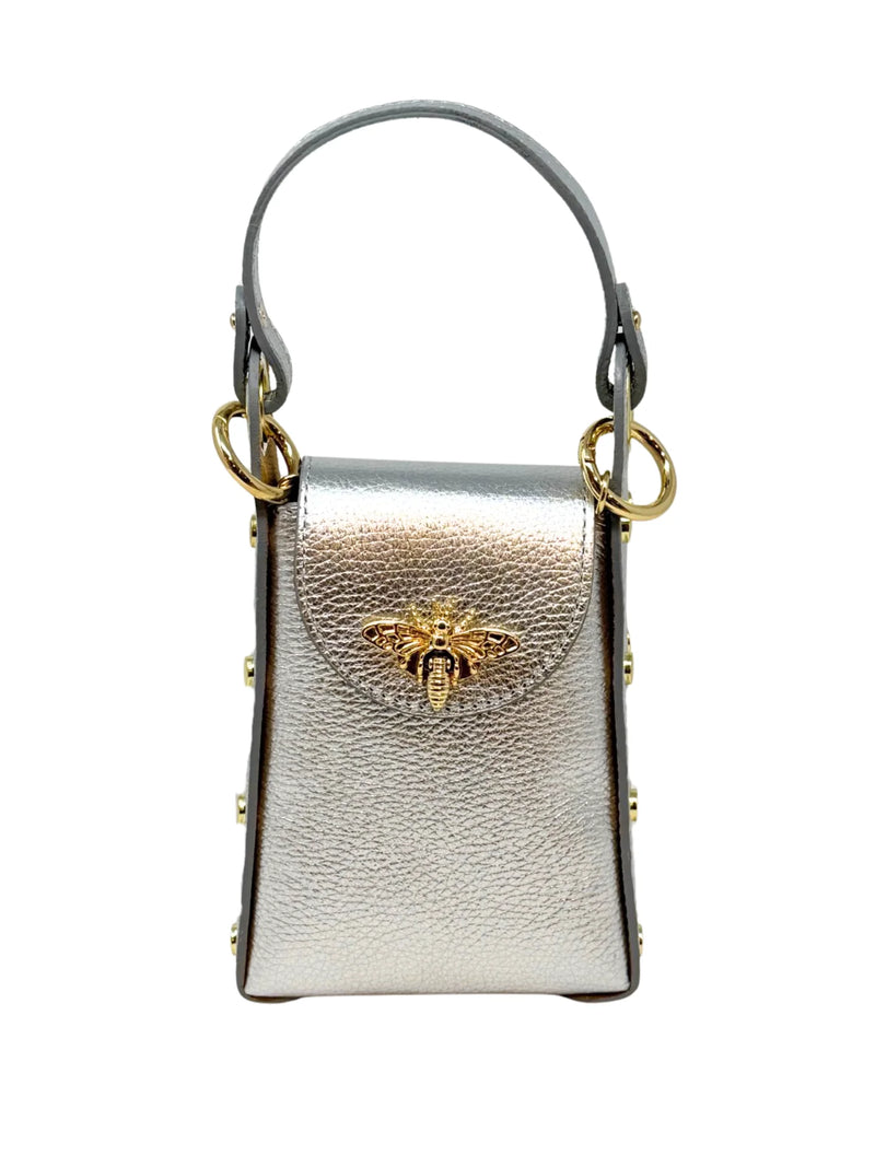 GF1080 GENUINE ITALIAN LEATHER BUTTERFLY CLUTCH + CROSSBODY German Fuentes Jilli Boutique
