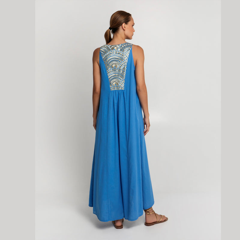 Greek Archaic Kori Jilli Boutique  Embroidered Triangle Dress