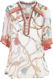 Hana Chiffon Top by Hale Bob