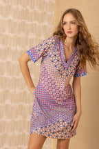 Rayne Jersey Dress Hale Bob Jilli Boutique 55RY662A-Blue
