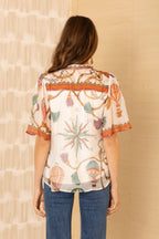 Hana Chiffon Top by Hale Bob