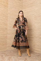 Brid Silk and Linen Organza Dress by Hale Bob Jilli Boutique
67WL672A