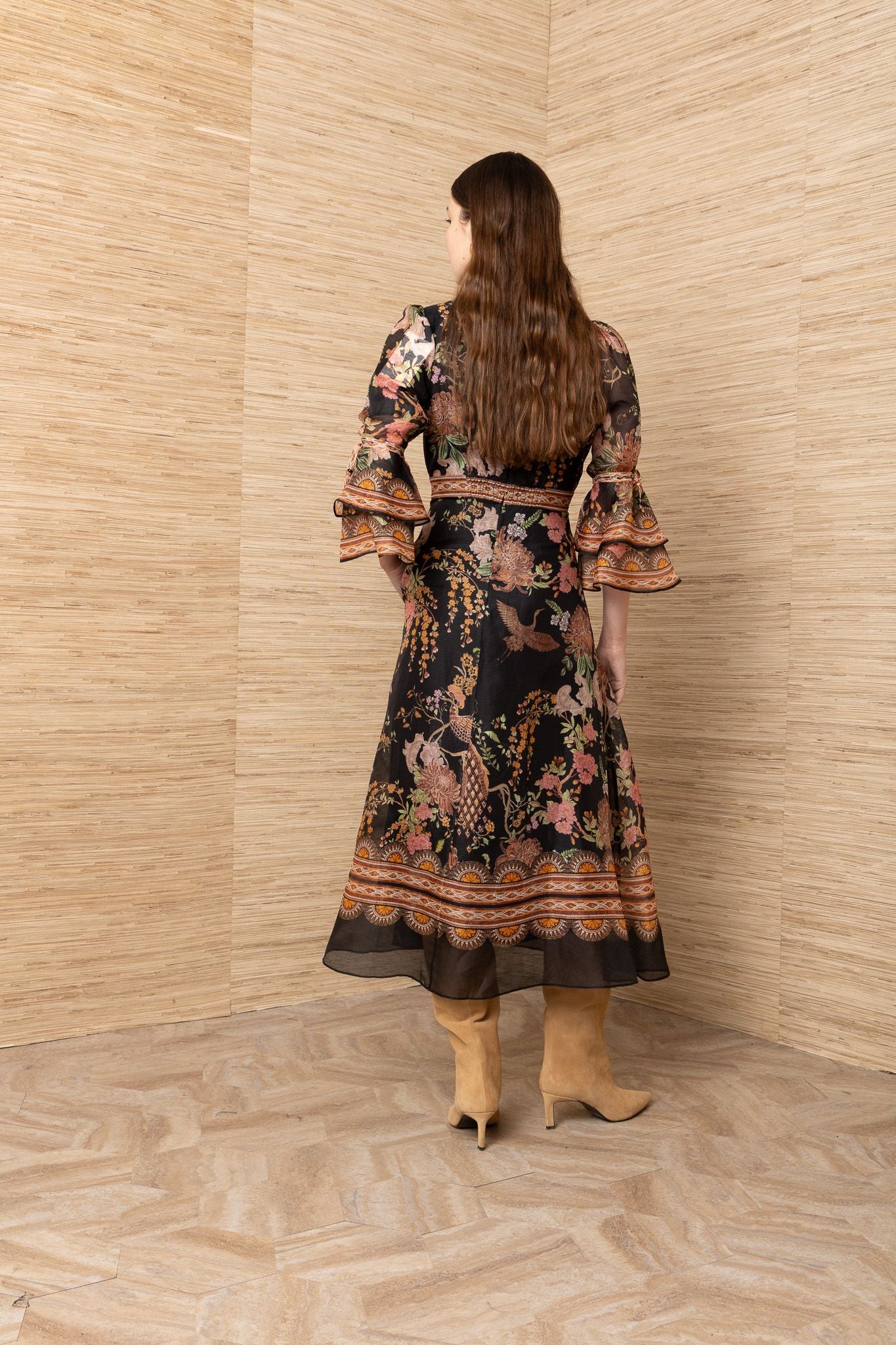 Brid Silk and Linen Organza Dress by Hale Bob Jilli Boutique
67WL672A Buckhead