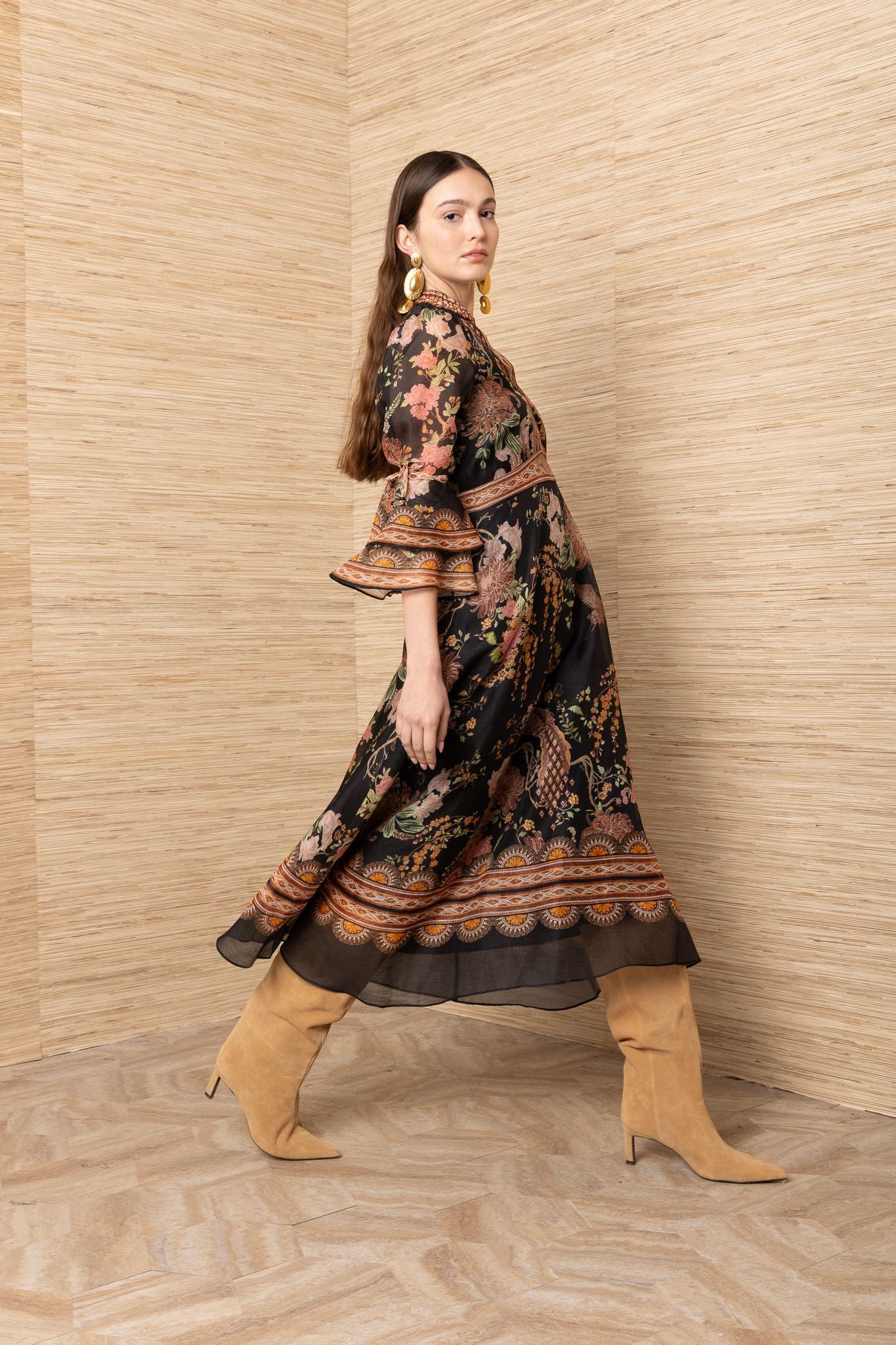 Brid Silk Linen Organza Dress by Hale Bob Jilli Boutique
67WL672A