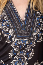 Hale Bob Addisyn Jersey Top 58ND250A Black Long Sleeve