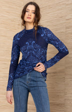 Aubrielle Stretch Top by Hale Bob
Jilli boutique navy