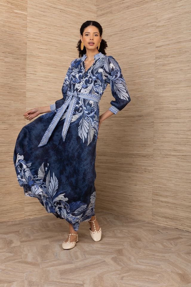 Belize Maxi Dress in Navy by Hale Bob