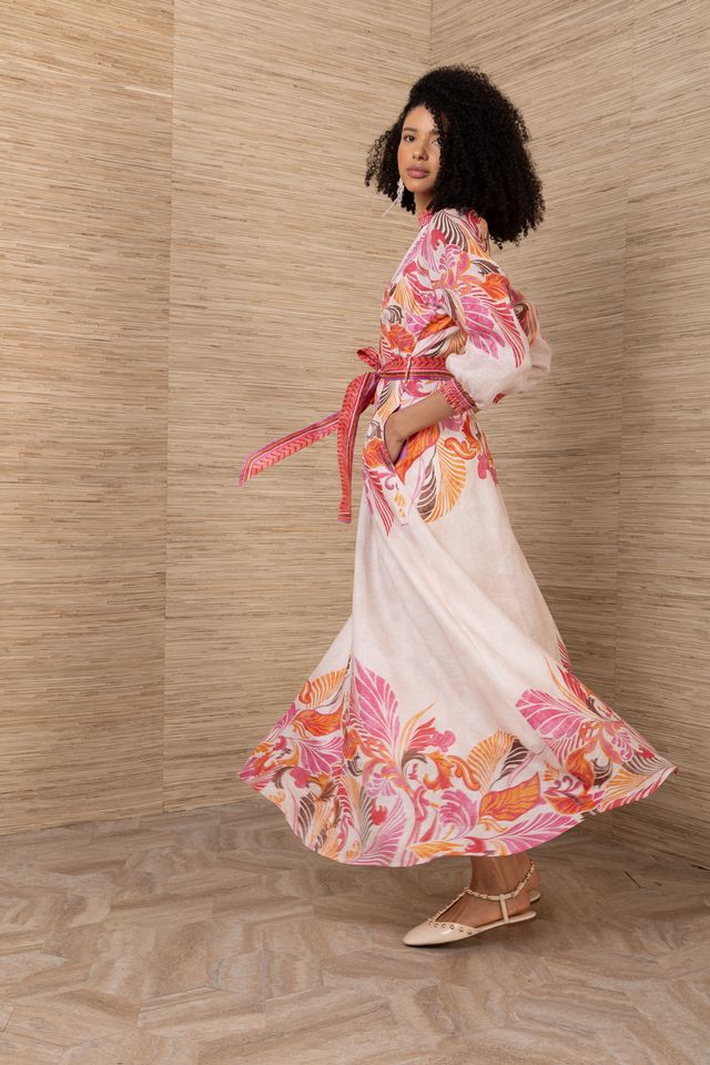 hale bob pink dress Belize Maxi Dress in Pink by Hale Bob Jilli Boutique