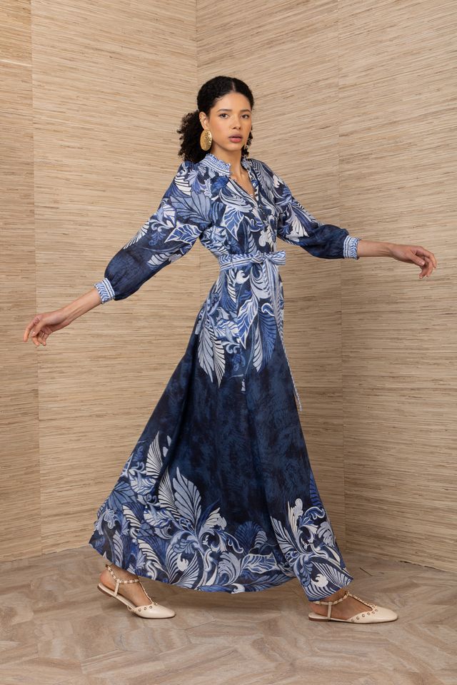 Belize Maxi Dress in Navy by Hale Bob