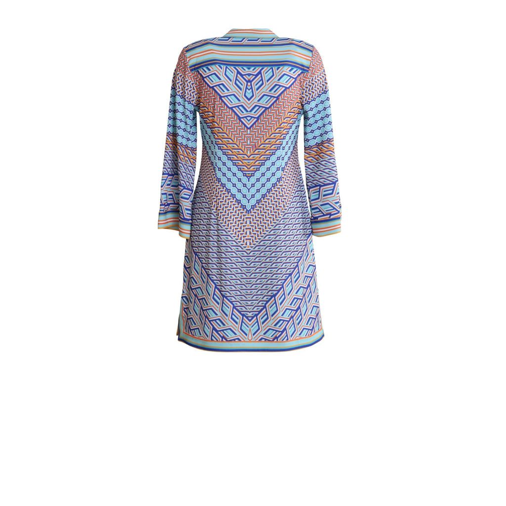 Benecia Jersey Dress by Hale Bob Jilli Boutique 62NT652A Blue