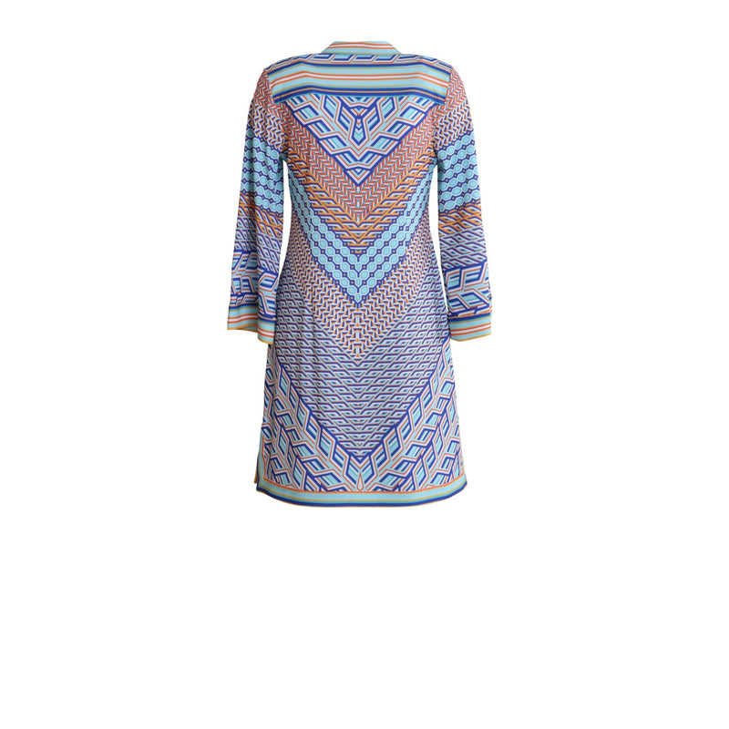 Benecia Jersey Dress by Hale Bob Jilli Boutique 62NT652A Blue