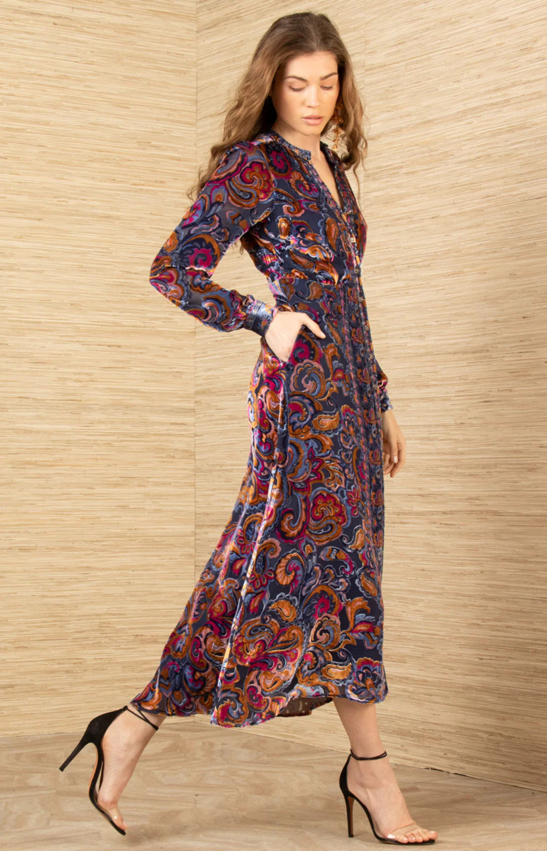 Hale Bob Clarissa Velvet Dress Jilli Boutique
