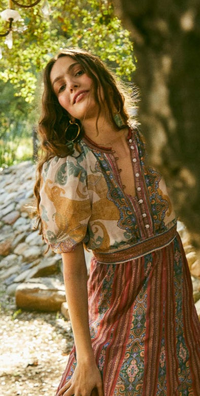 Liliosa Washed Chiffon Dress Hale Bob Jilli Boutique Dunwoody