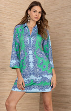 Hale Bob Marguritte Dress Green 61LU640A Jilli Boutique