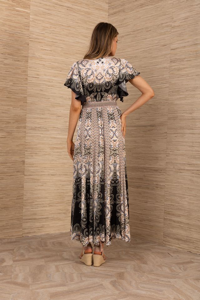 Hale Bob Maxi Dress Sandra Charmeuse  Jilli Boutique Atlanta
