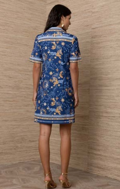 Hale Bob Severine Navy Jersey Dress Jilli Boutique