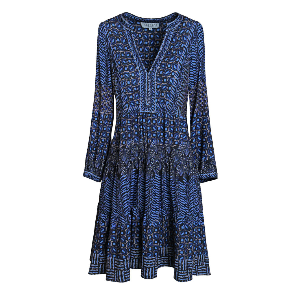 Wilder Matte Jersey Dress Navy by Hale Bob Jilli Boutique Atlanta