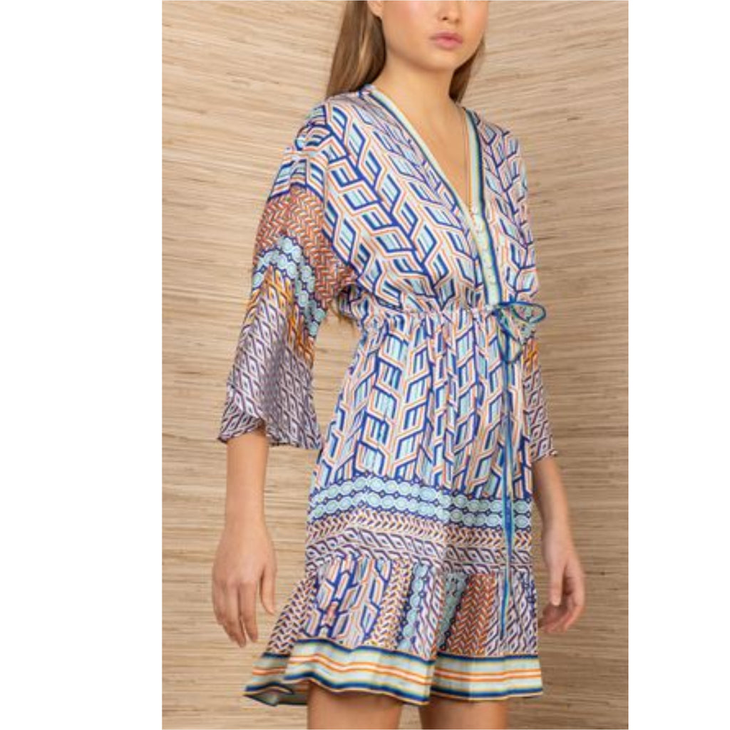 Hale Bob Theia Dress Jilli Boutique Washed Charmeuse 62NT650A