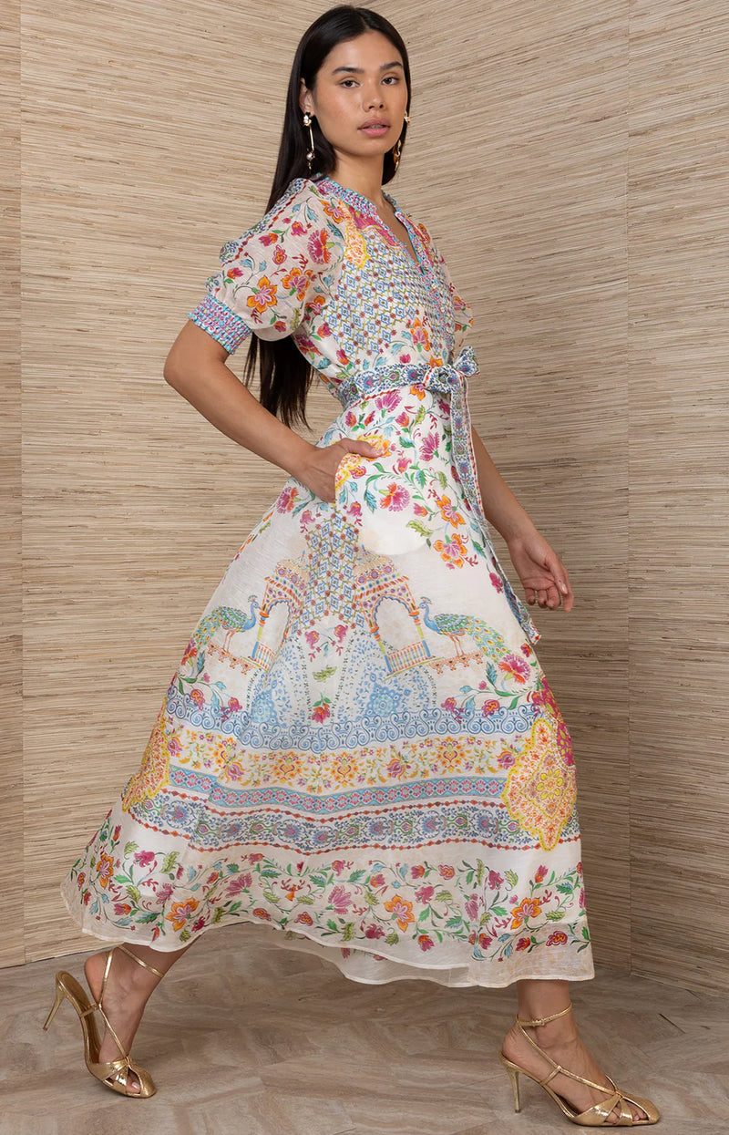 Beline Organza Dress by Hale Bob Jilli Boutique Atlanta Linen Silk