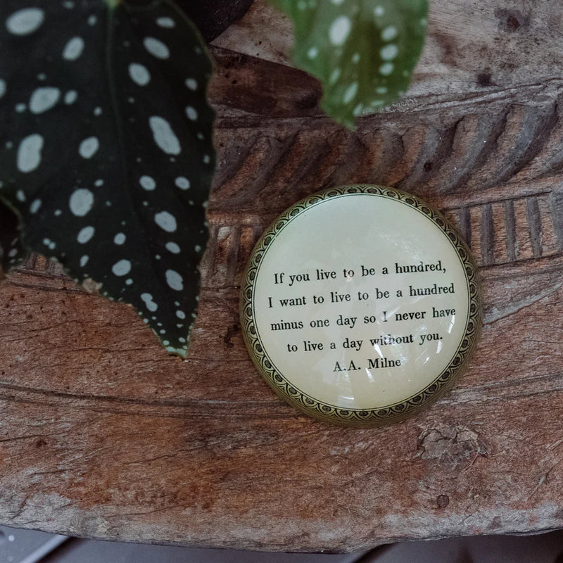 Paperweight -If You Live To Be Hundred