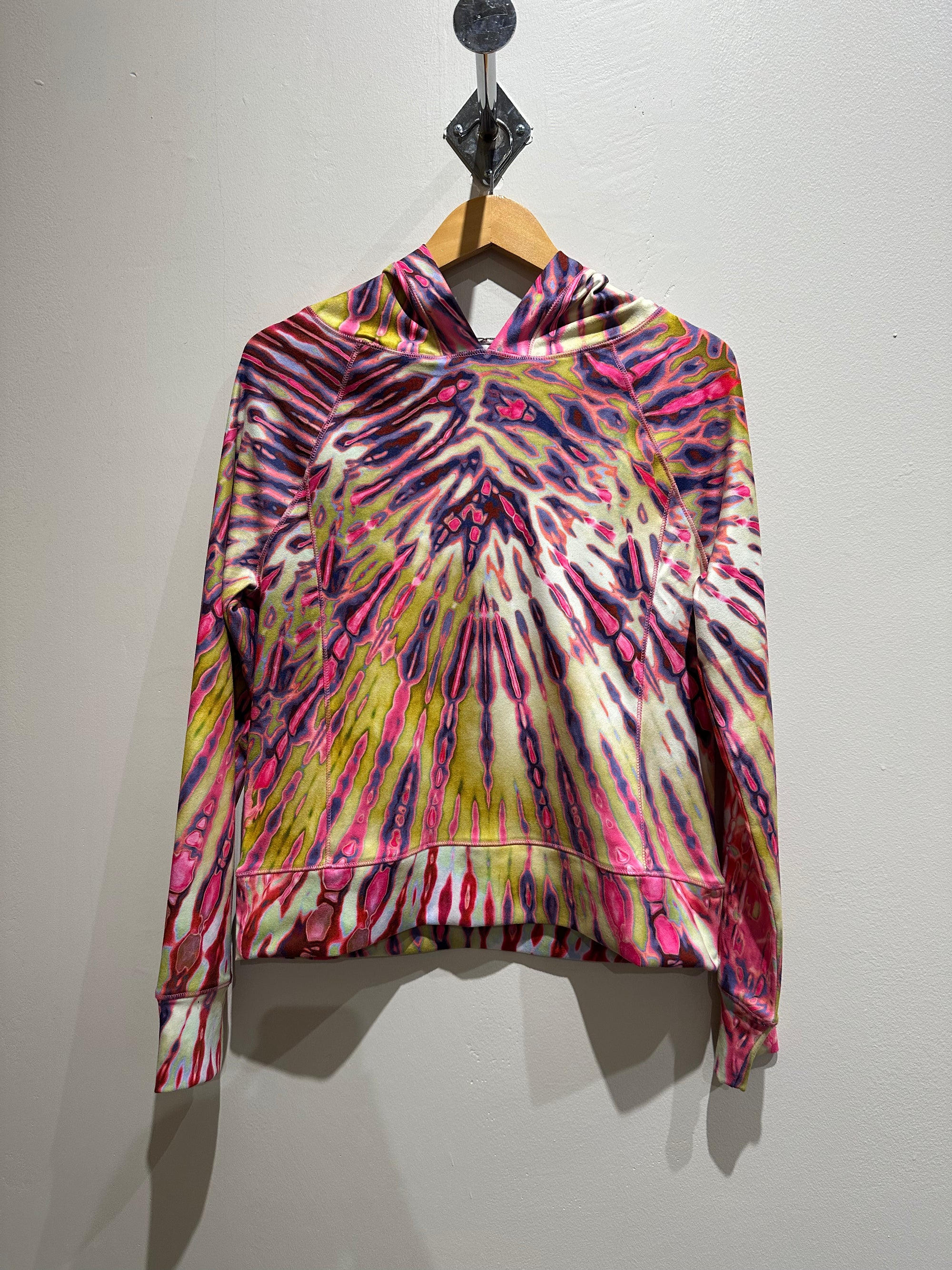 David Cline Tie Die Fleece Hoodie Punch