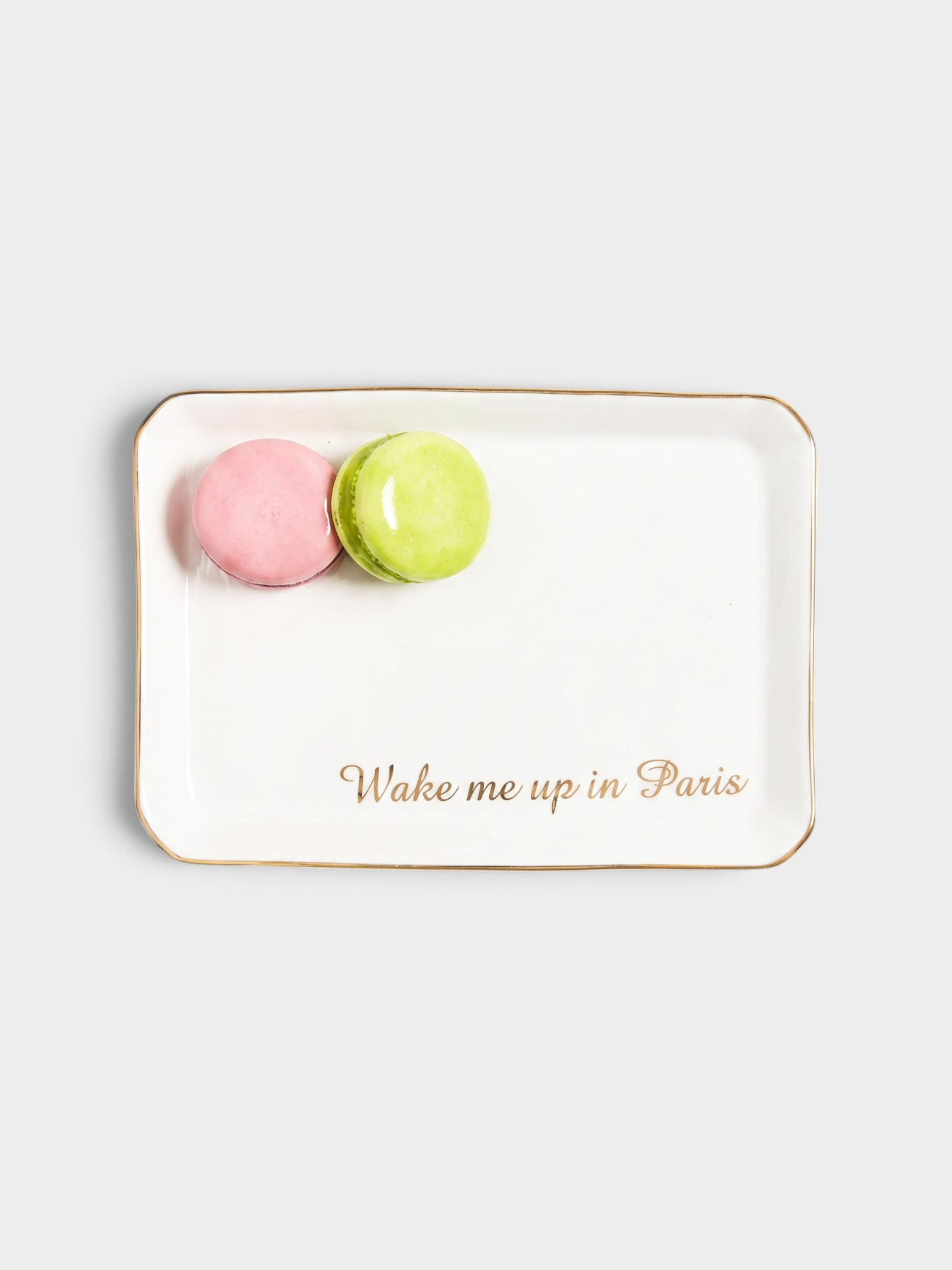 Porcelain Macaron Tres Iconic Trinket Desk Tray