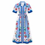Chelsea Shirt Dress Passionflower French Blue Jilli Boutique Isla Payal Buckhead