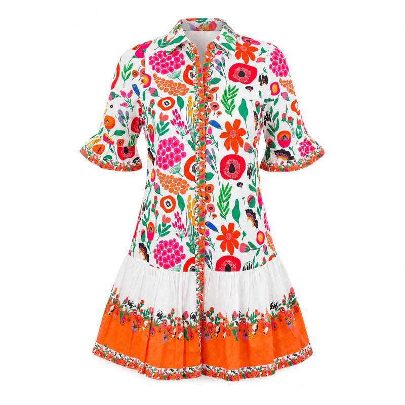 Lisbon Mini Dress Whimsy White Jilli Boutique Isla Payal