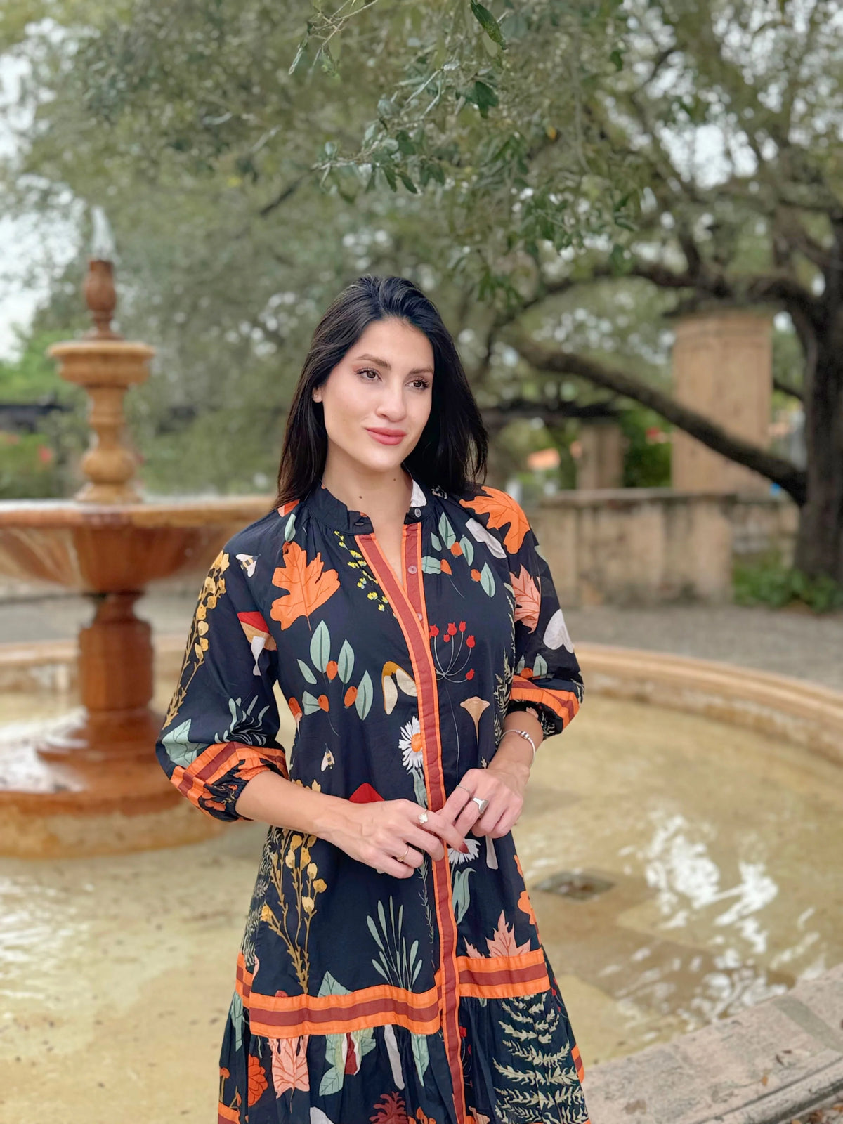 Malta Mini in Forest Black Jilli Boutique Isla Payal Dress Buckhead