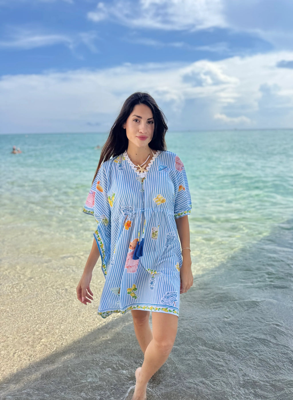 TAHITI MINI MARTINI BLUE Isla Payal Jilli Boutique Cover-up Resort