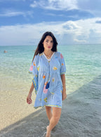 TAHITI MINI MARTINI BLUE Isla Payal Jilli Boutique Cover-up Resort