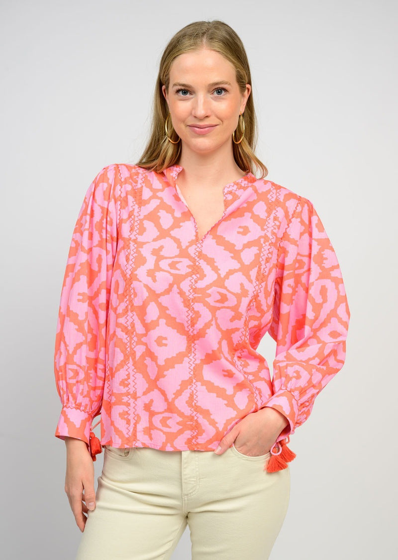 Ivy Jane Zig Zap Stitched Top Jilli Boutique Style: 641486
