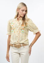 Ribbon Embroidered Blouse by Ivy Jane 641505 Jilli Boutique Atlanta