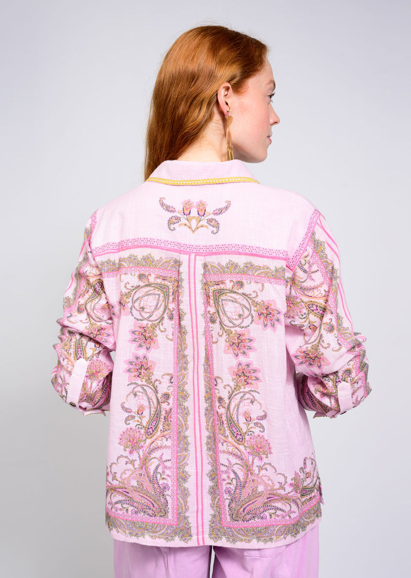 Paisley Border Shirt by Ivy Jane